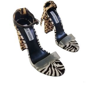 Steve Madden Carrson Leopard Zebra Heels size 5.5